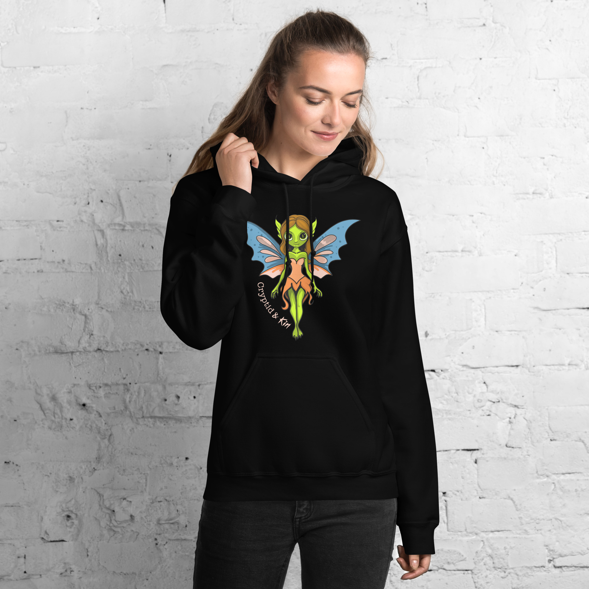 Fairy / Pixie Hoodie - Cryptid & Kin - Black Color