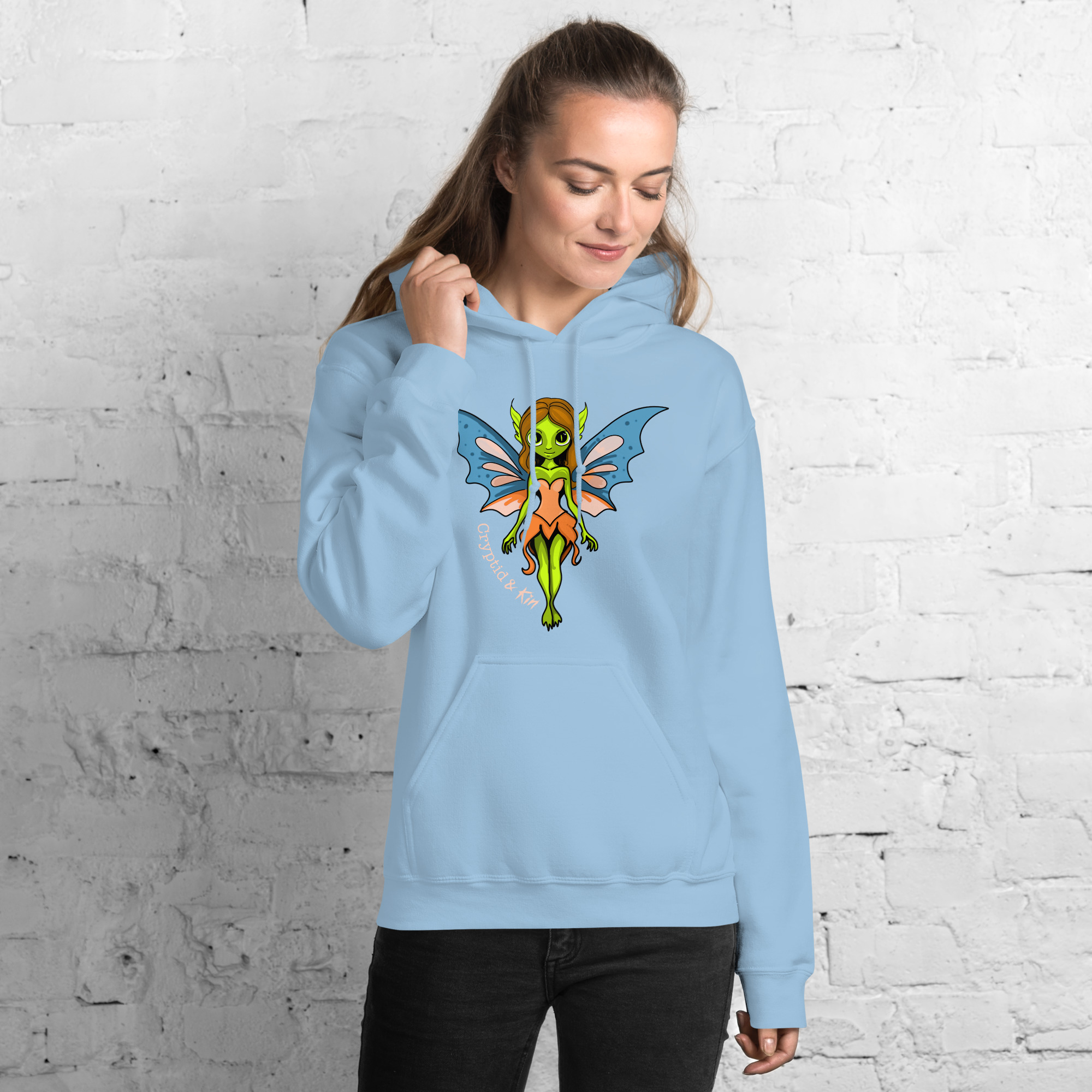Fairy / Pixie Hoodie - Cryptid & Kin - Light Blue Color
