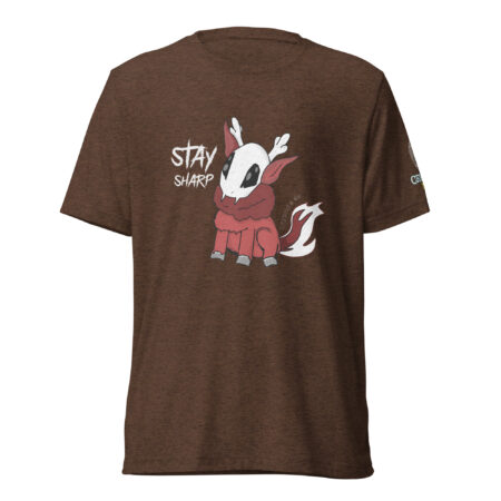 Stay Sharp – Baby Wendigo – Tri-Blend Soft T-Shirt - Brown