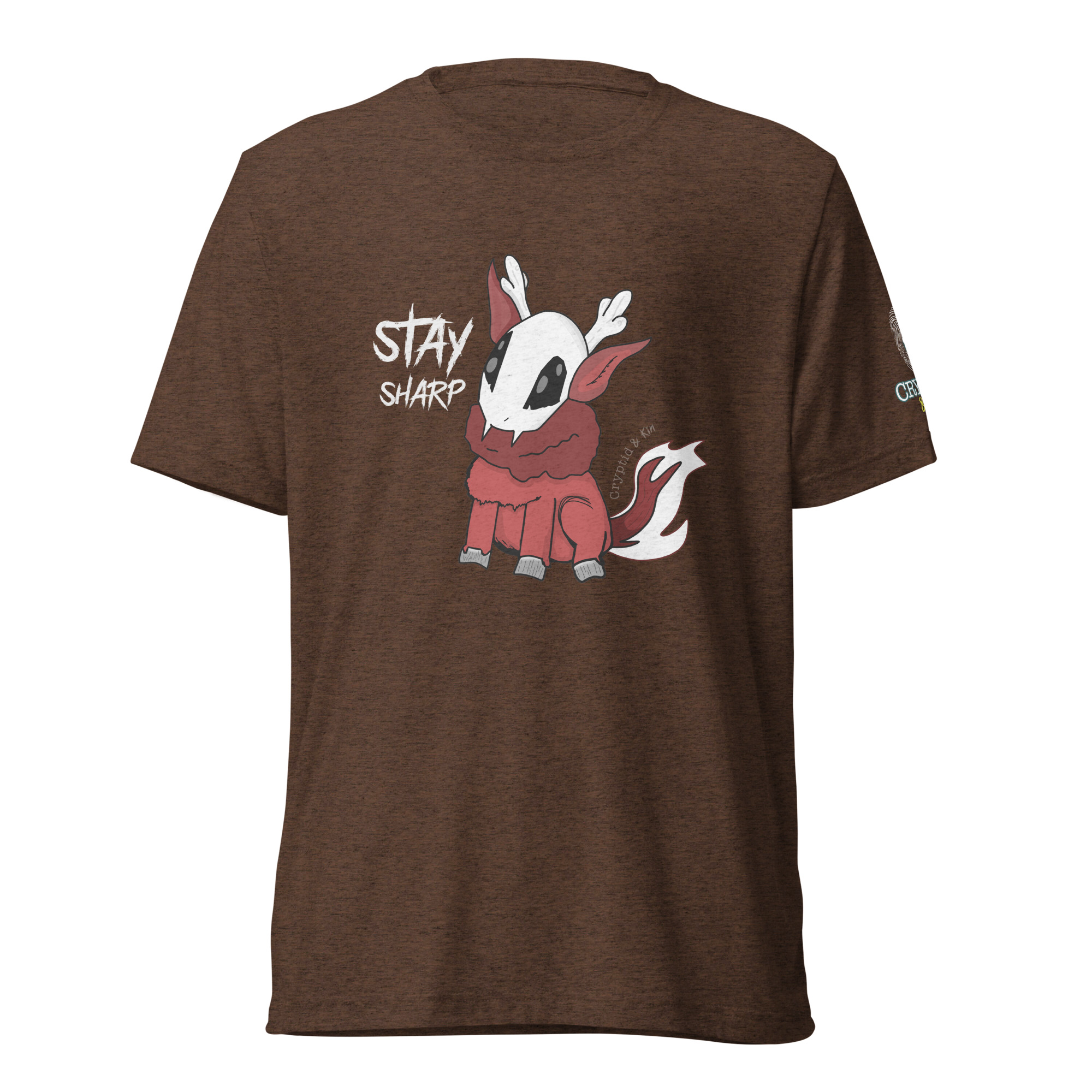Stay Sharp – Baby Wendigo – Tri-Blend Soft T-Shirt - Brown