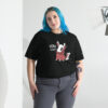 Stay Sharp – Baby Wendigo – Tri-Blend Soft T-Shirt - Black - Plus Sized Female Model
