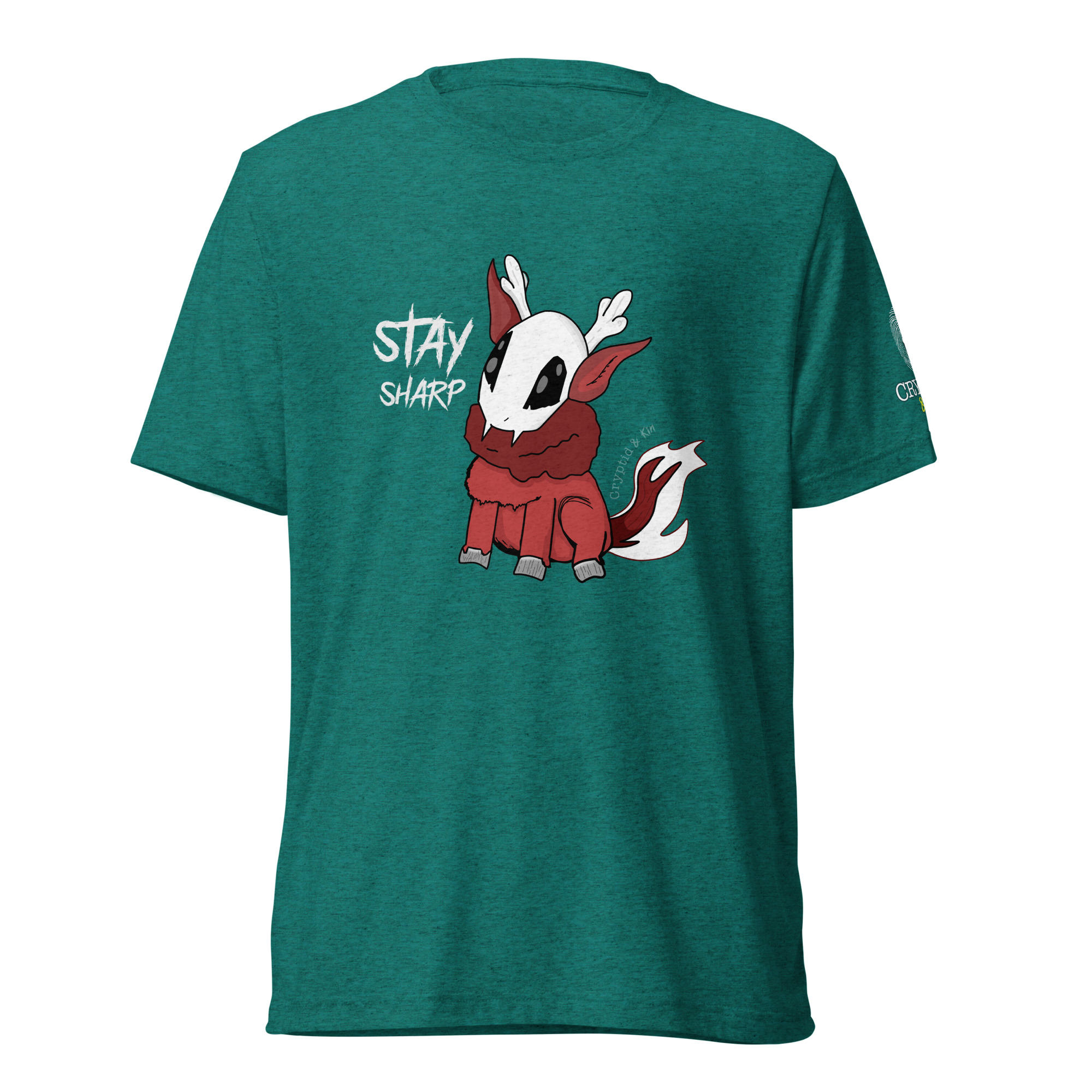 Stay Sharp – Baby Wendigo – Tri-Blend Soft T-Shirt - Teal