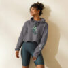 Mermaid Crop Hoodie - Cryptid & Kin - Storm Gray