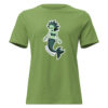 Mermaid / Siren Creature - Soft Leaf Green Women's T-Shirt - Cryptid & Kin - Celebrating Neurodiversity