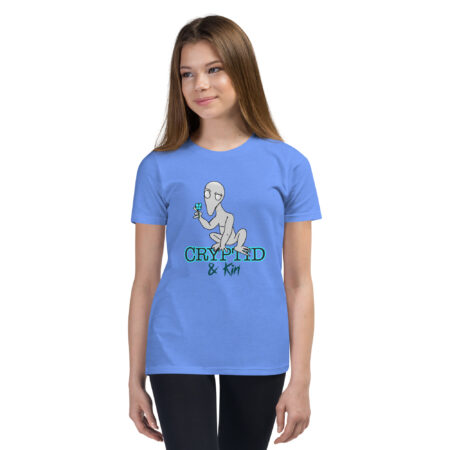 Dover Demon - 1 of a Kind - Cryptid & Kin - Soft Kids T-Shirt - Heather Columbia Blue