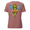 Fairy / Nymph - Cryptid & Kin Women's Relaxed Fit V-neck T-shirt - Heather Mauve Back