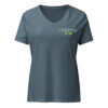 Fairy / Nymph - Cryptid & Kin Women's Relaxed Fit V-neck T-shirt - Heather Blue Front