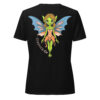 Fairy / Nymph - Cryptid & Kin Women's Relaxed Fit V-neck T-shirt - Black Back